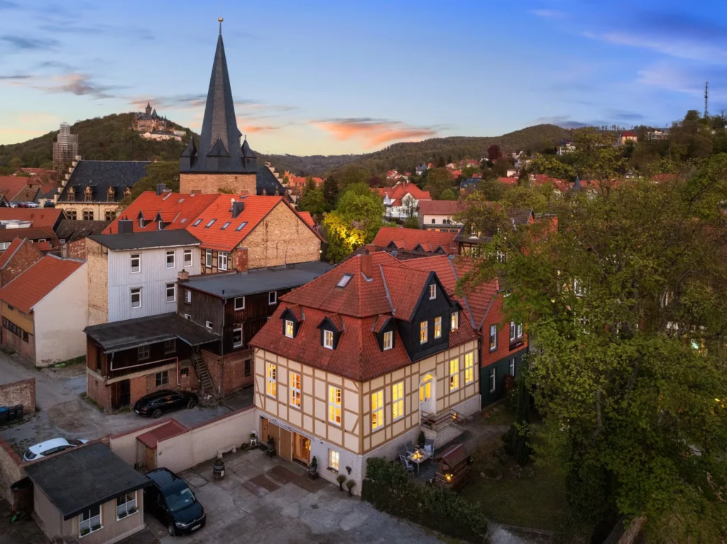 Exterior at dusk