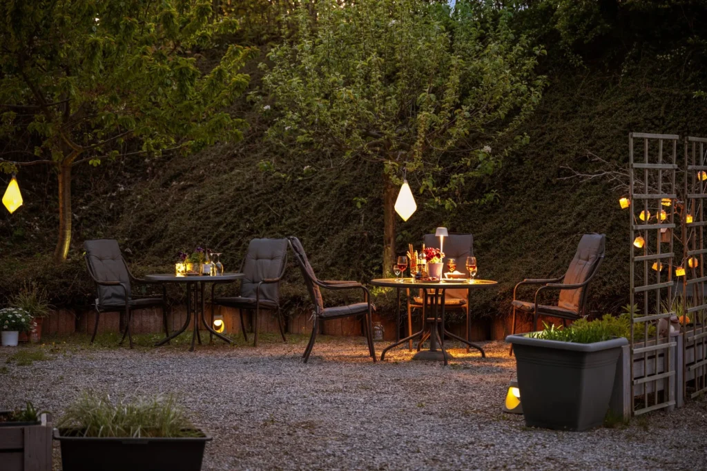 Garden in the evening