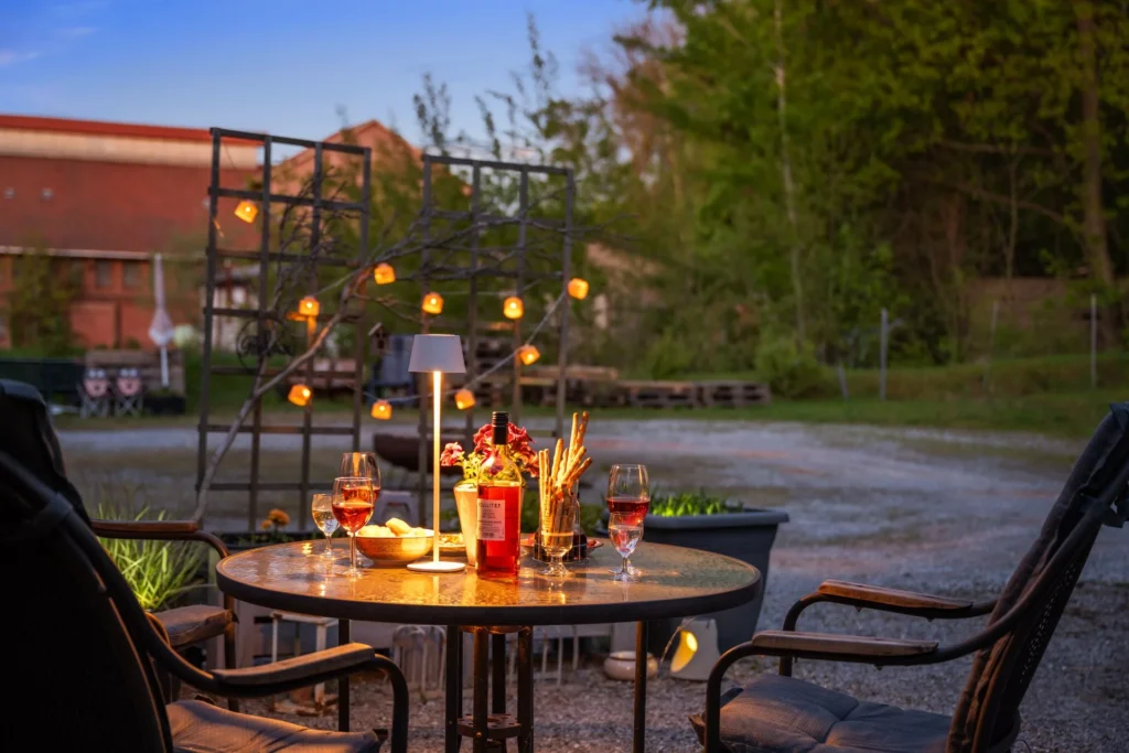 Garden in the evening