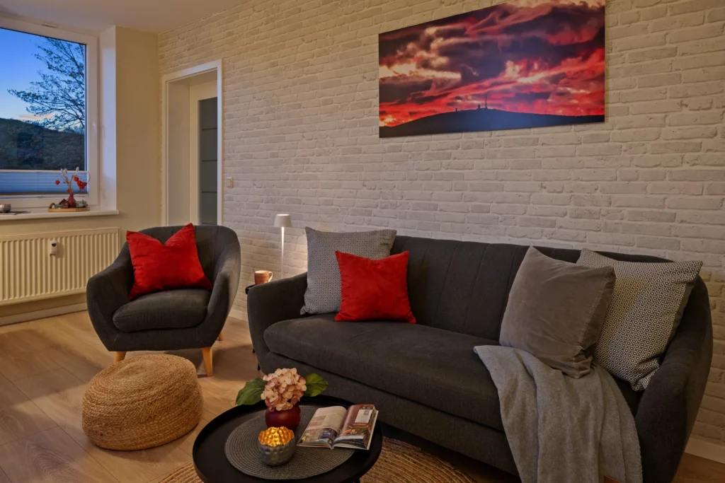 Living room in the evening