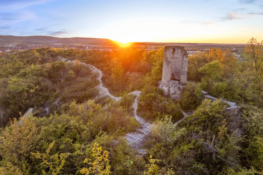 Surroundings at sunset