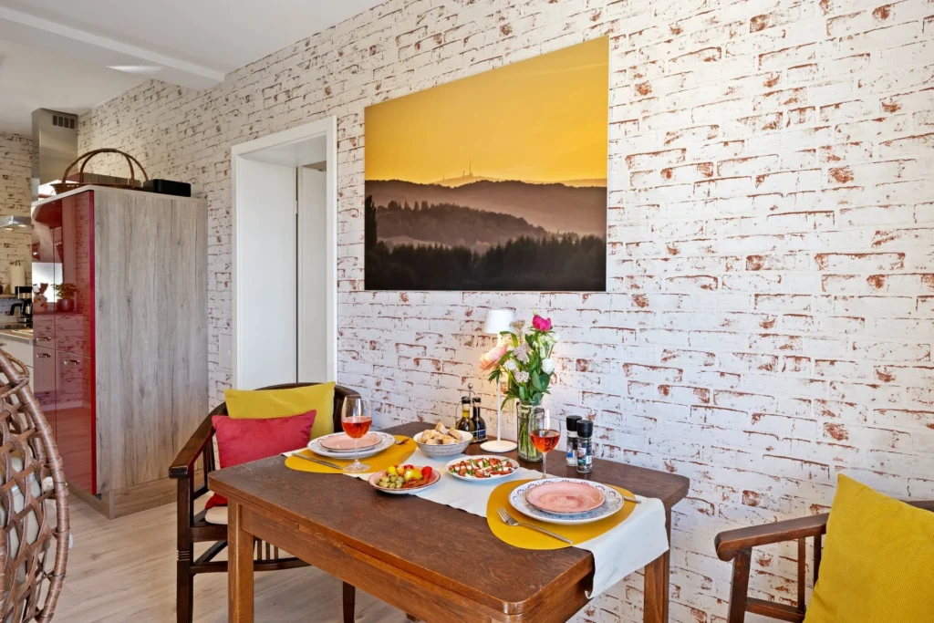Laid dining table