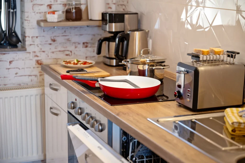 Kitchen, detail with cooktop